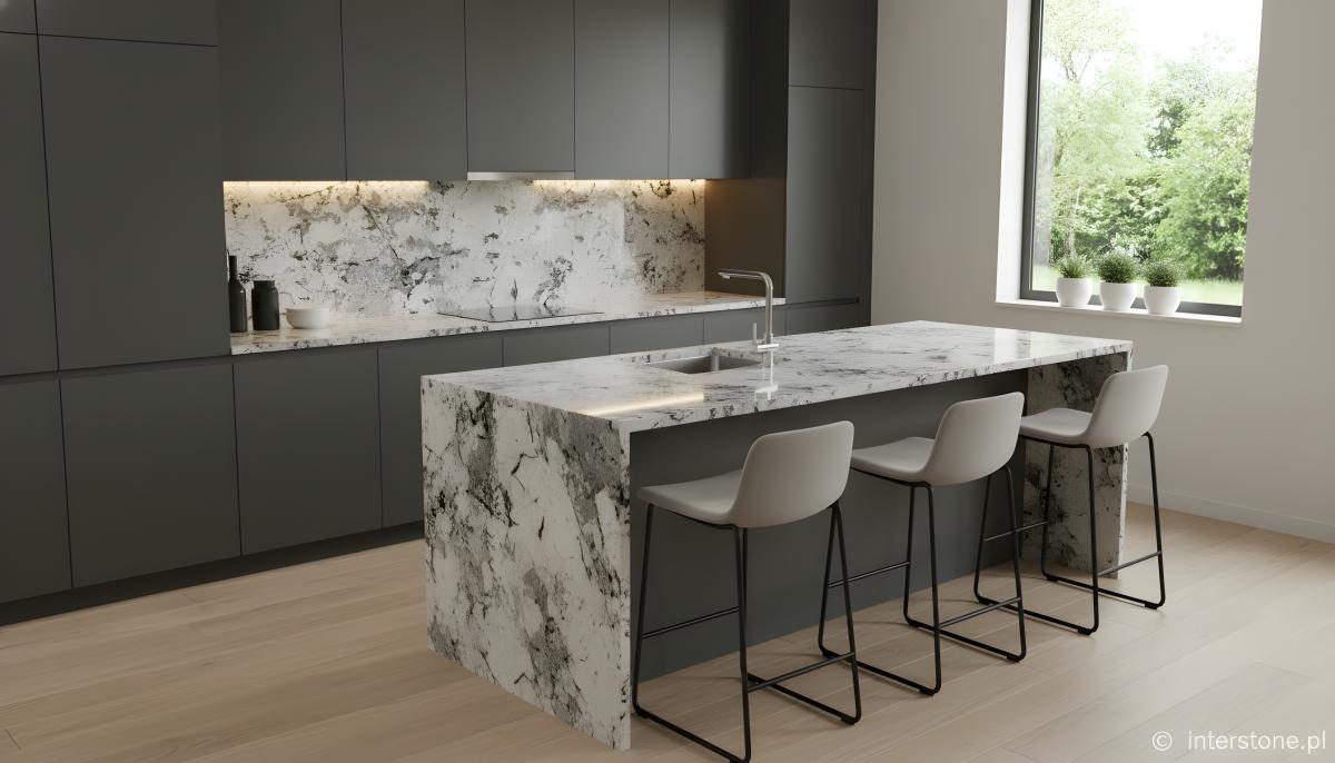 Blue Persa - żywa mozaika niebieskich i beżowych smug